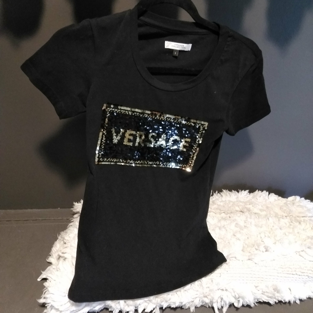 Versace sequin shirt